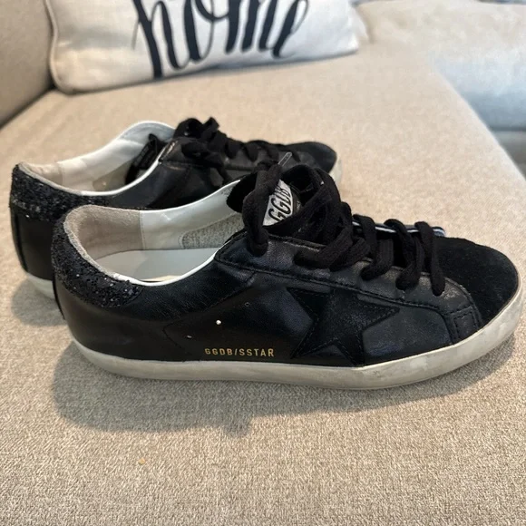 Golden Goose Black and White Women's Sneakers - Picture 4 of 8